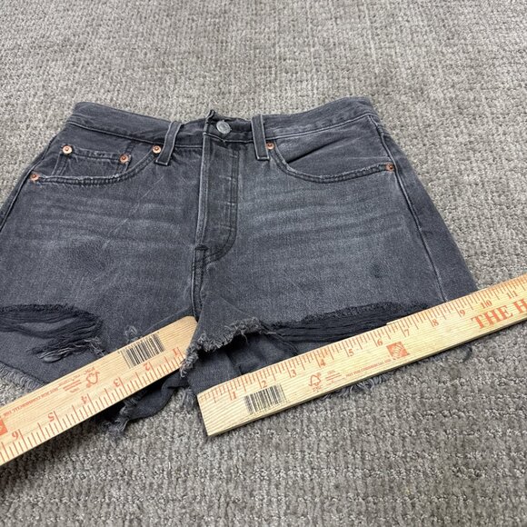 Levi’s 501 Shorts Black Pockets Women’s Size 26 - Picture 5 of 11